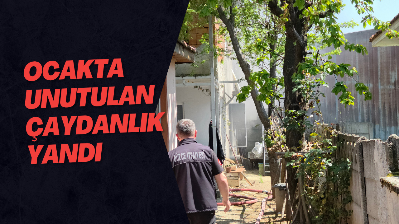 Ocakta Unutulan Çaydanlık Yandı