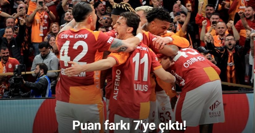 Puan farkı 7'ye çıktı! Dev derbide kazanan Galatasaray