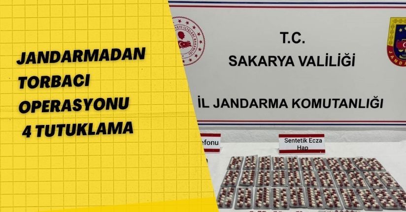 Jandarmadan torbacı operasyonu: 4 tutuklama