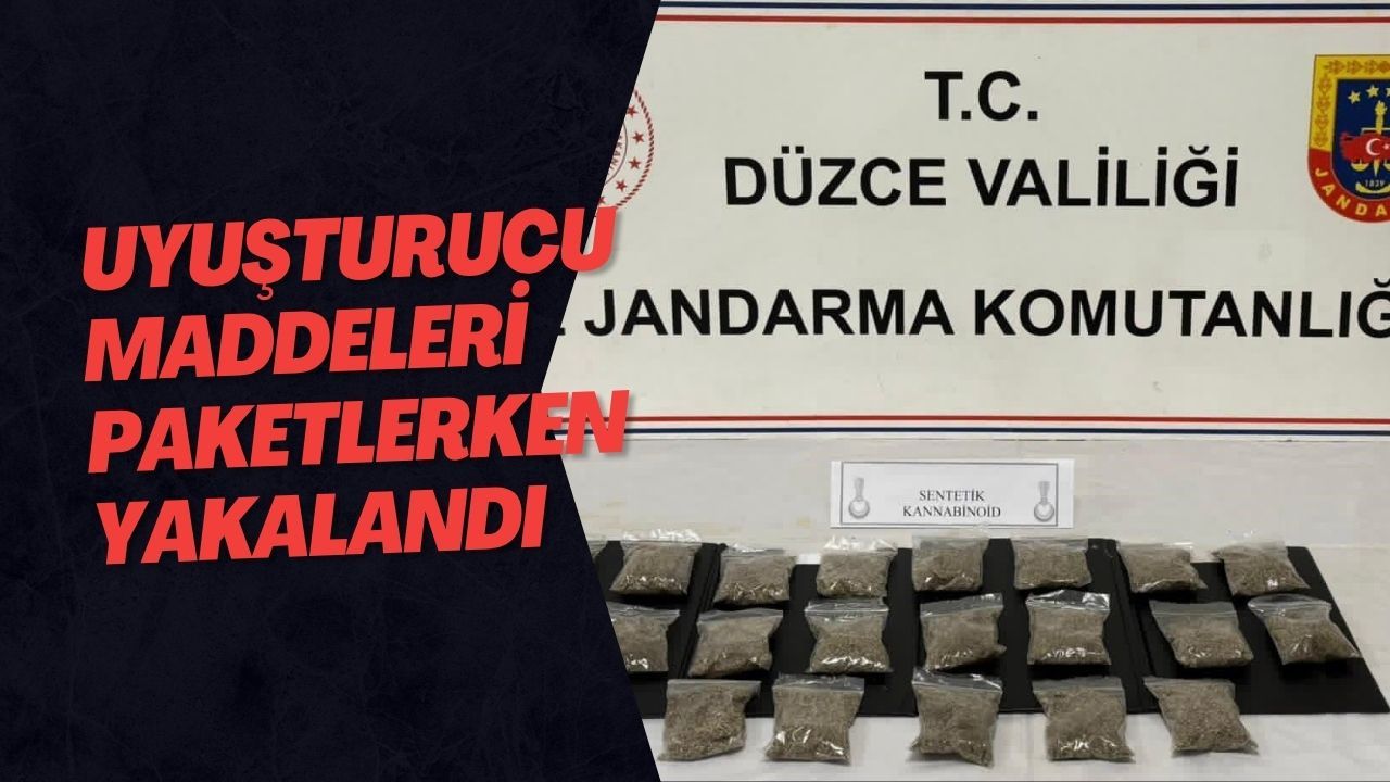 Uyuşturucu Maddeleri Paketlerken Yakalandı