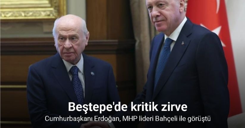 Cumhurbaşkanı Erdoğan ile MHP lideri Bahçeli görüşmesi sona erdi