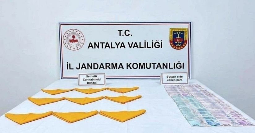 Alanya’da 1 kilo uyuşturucu madde ele geçirildi