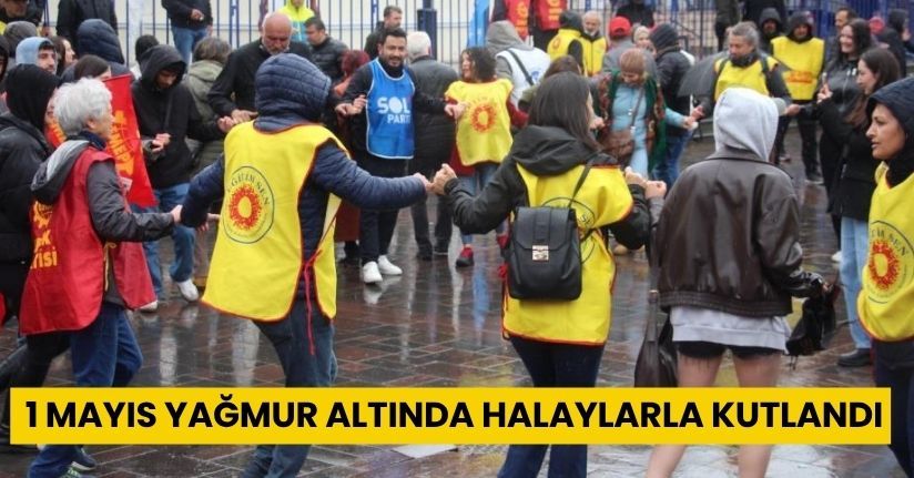  Bolu'da 1 Mayıs yağmur altında halaylarla kutlandı