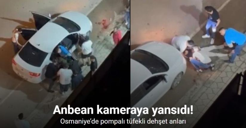 Osmaniye’de silahlı saldırı kamerada: 2 kişi yaralandı