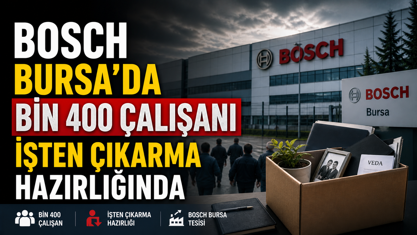 Bosch Bursa’da bin 400 çalışanı işten çıkarma hazırlığında