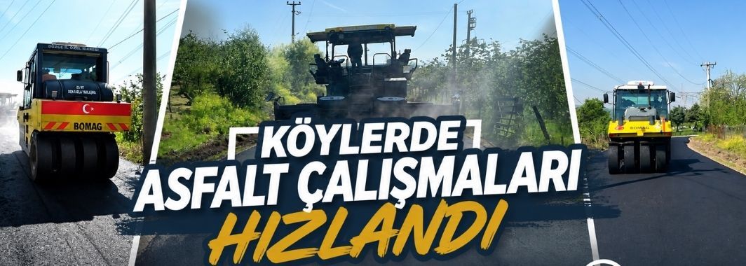 Köylerde Asfalt Çalışmaları Hızlandı