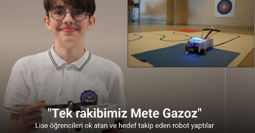 Ok atan ve hedef takip eden robot yaptılar: 