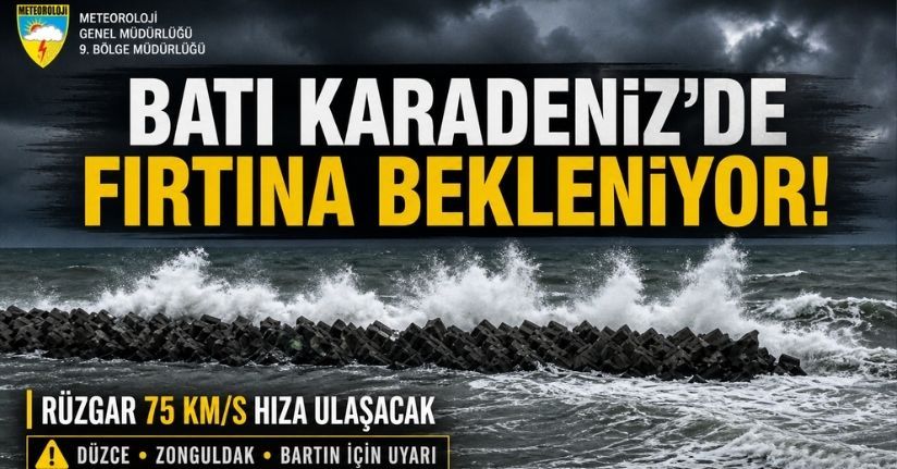 Batı Karadenizde Fırtına Bekleniyor