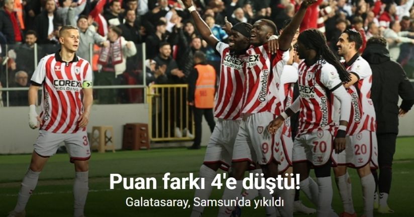 Galatasaray, Samsun'da yıkıldı