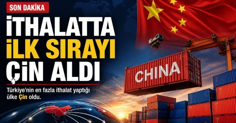 İthalatta ilk sırayı Çin aldı