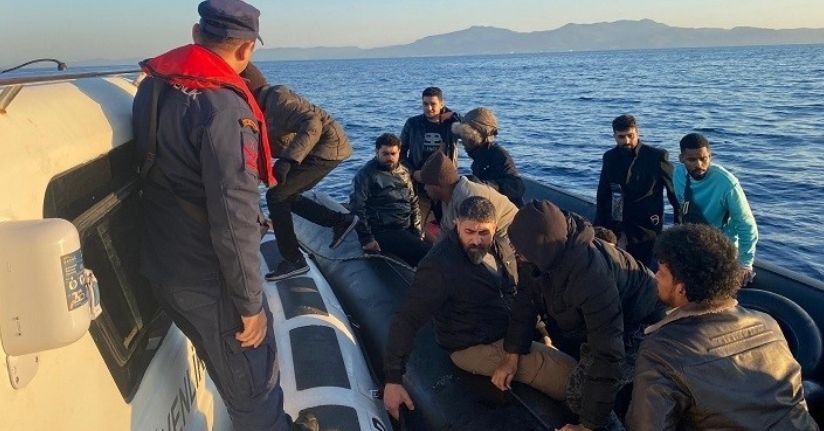 Aydın’da 18 düzensiz göçmen kurtarıldı
