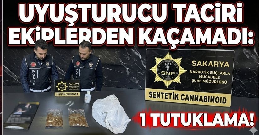 Uyuşturucu taciri ekiplerden kaçamadı: 1 tutuklama