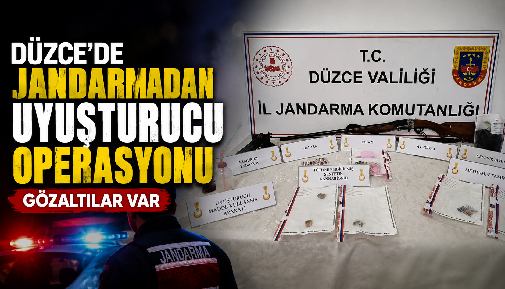Düzce’de Jandarmadan Uyuşturucu Operasyonu