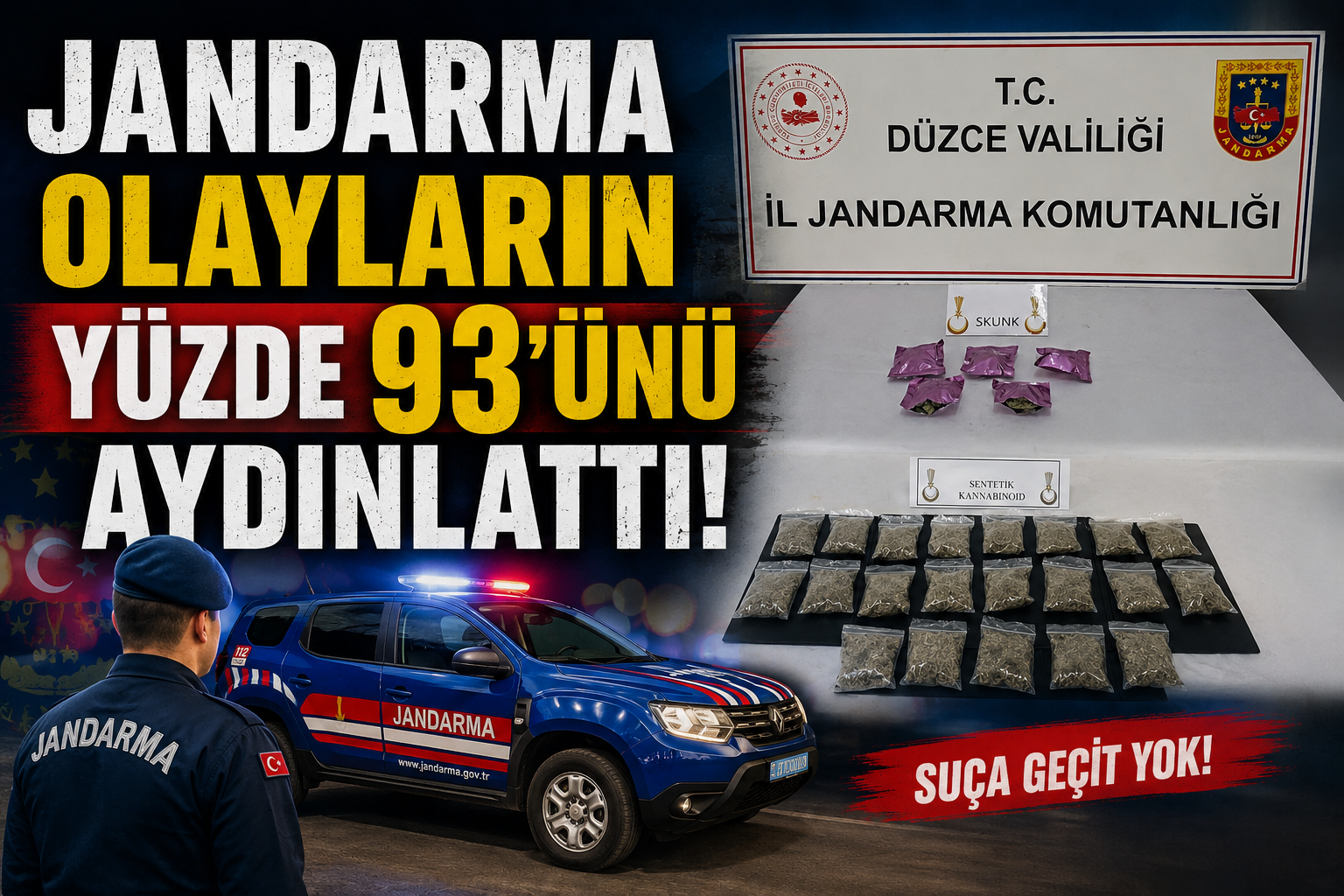 Jandarma Olayların Yüzde 93'ünü Aydınlattı
