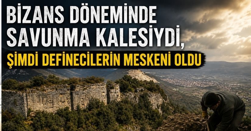 Bizans döneminde savunma kalesiydi, şimdi definecilerin meskeni oldu