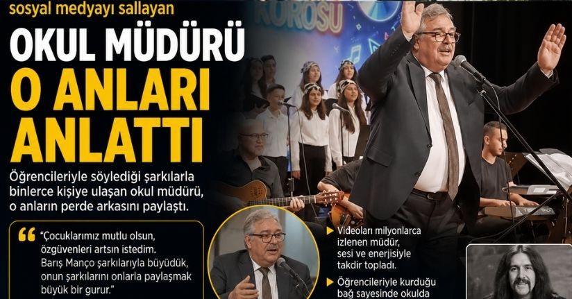 Barış Manço’ya benzeyen sesiyle sosyal medyayı sallayan okul müdürü o anları anlattı