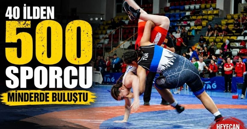 40 ilden 500 sporcunun katıldığı Okul Sporları Yıldızlar Güreş Türkiye Şampiyonası başladı