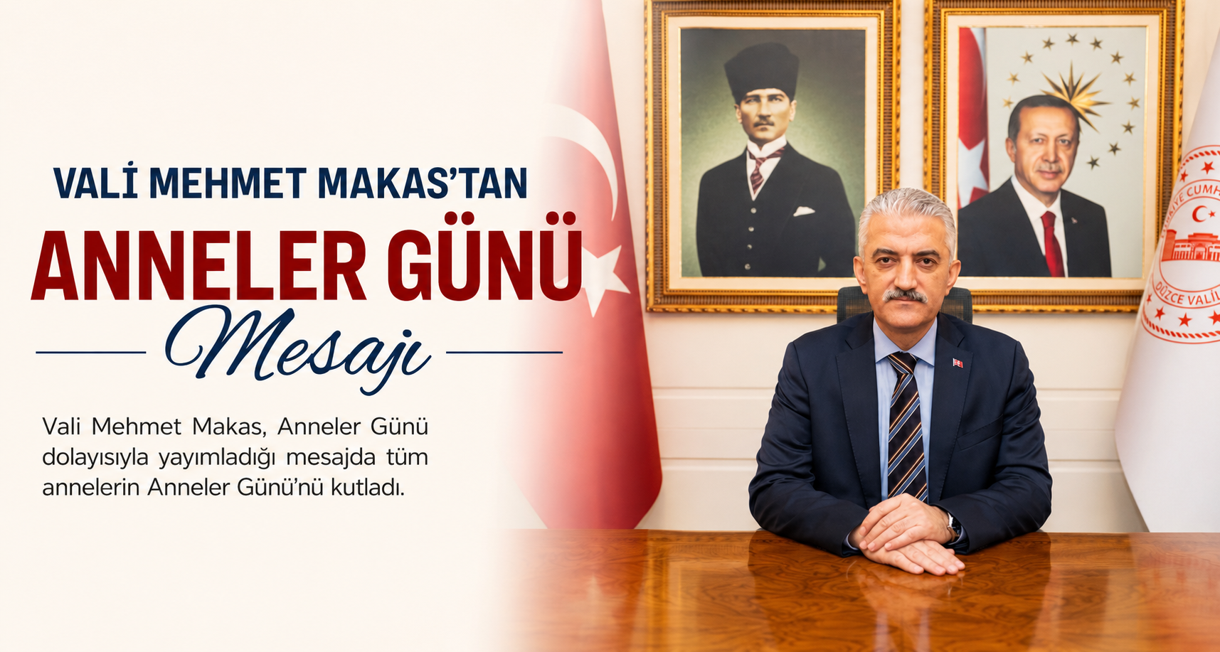 Vali Mehmet Makas’tan Anneler Günü Mesajı