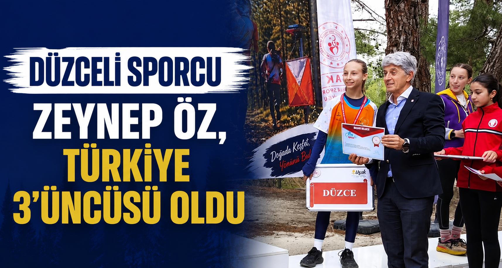 Düzceli Sporcu Zeynep Öz, Türkiye 3’üncüsü Oldu