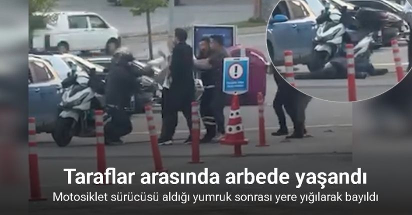 Başakşehir’de yumruklu kavgada motosiklet sürücüsü bayıldı