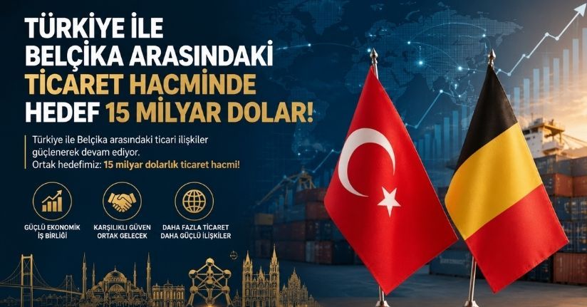 Türkiye ile Belçika arasındaki ticaret hacminde hedef 15 milyar dolar