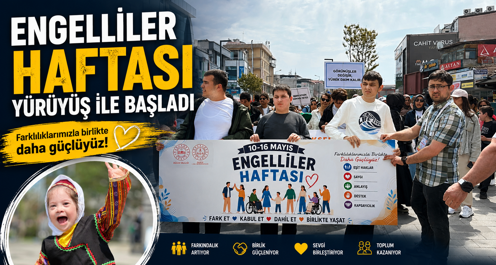 Engelliler Haftası Yürüyüş İle Başladı