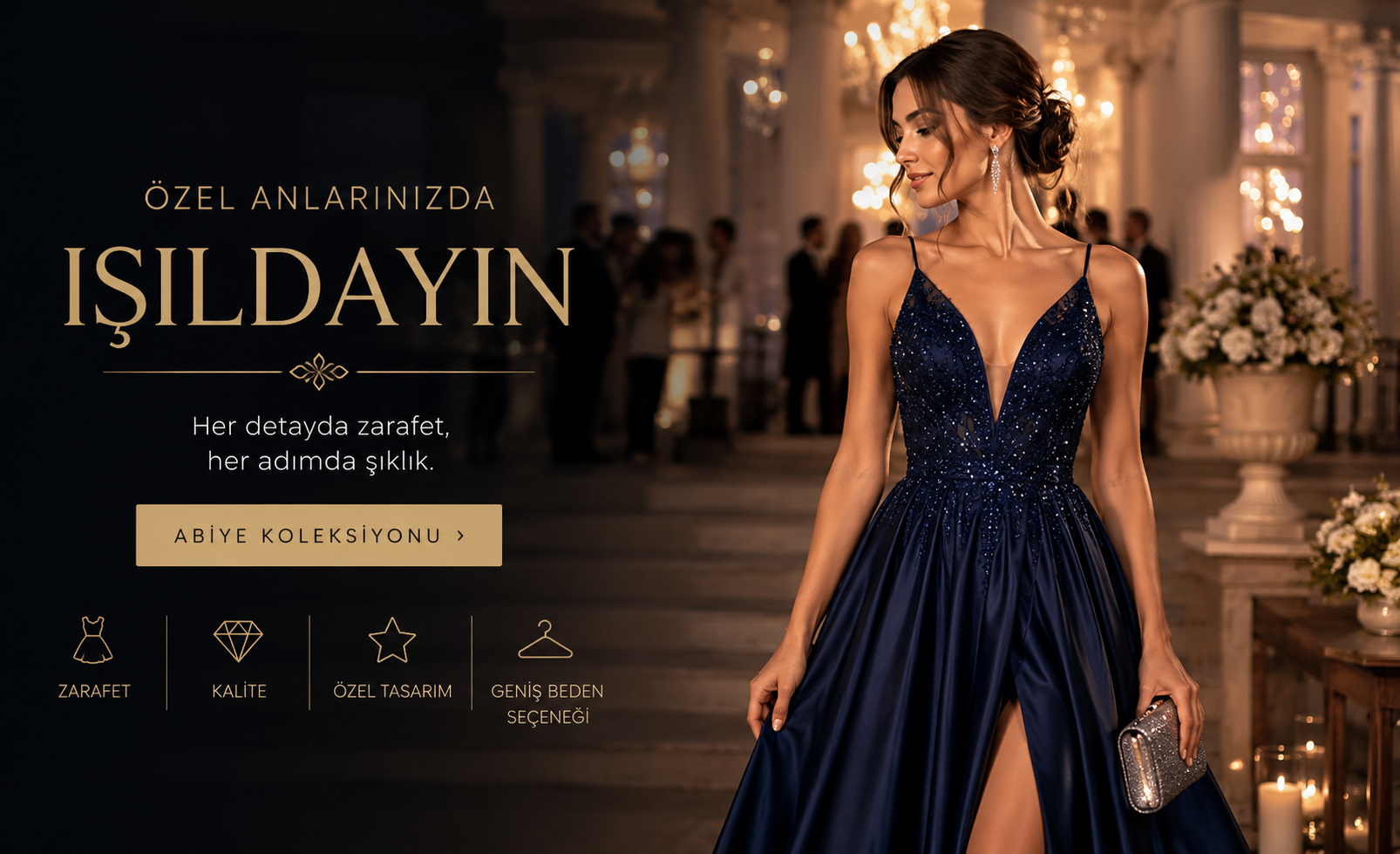 Hayalinizdeki Şıklığa Giden Yol Abiye Elbise