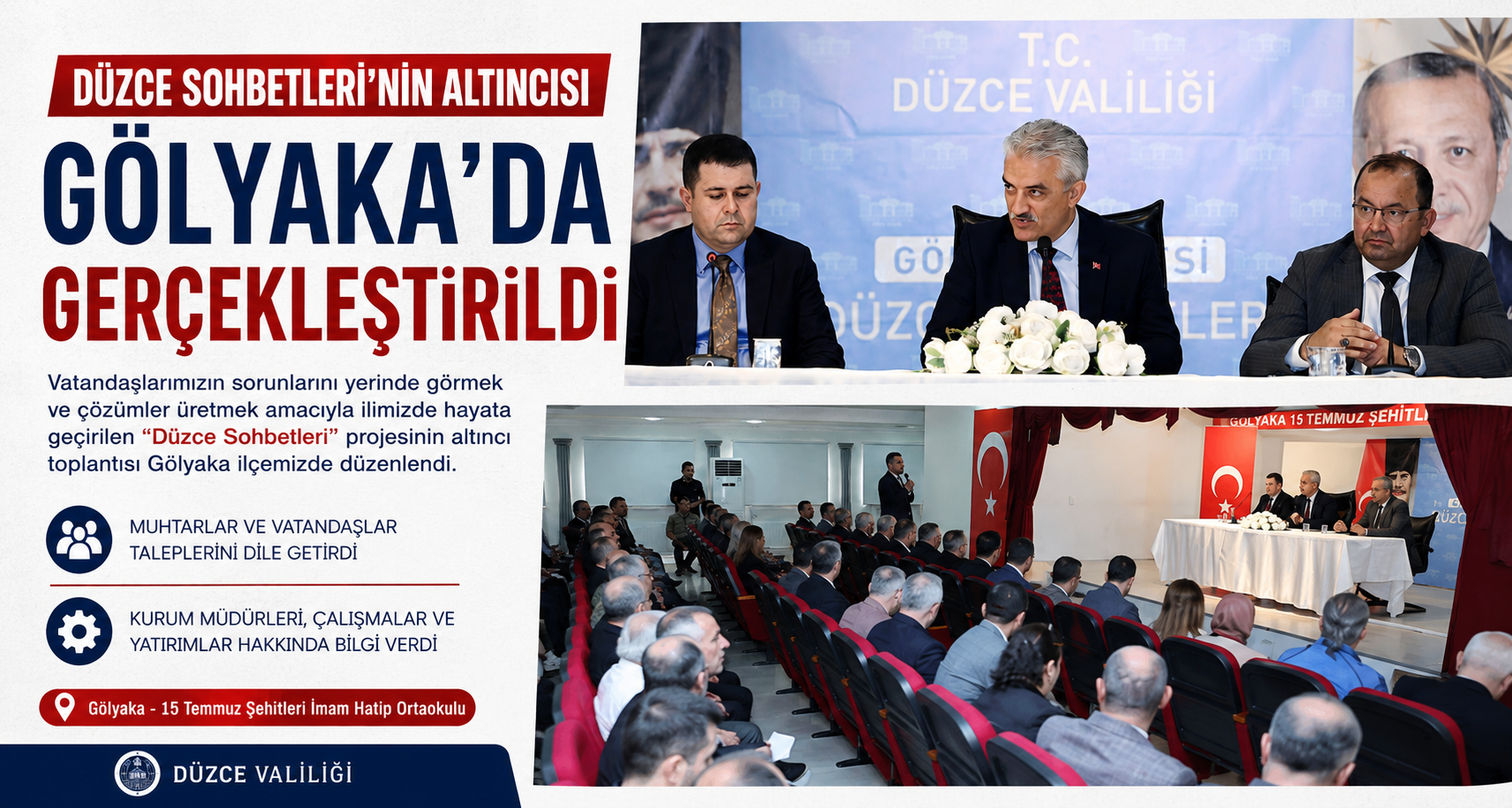 “Düzce Sohbetleri” Gölyaka’da Gerçekleştirildi