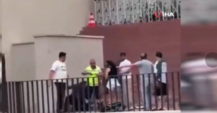 Torreira’ya saldırının ardından yaşanan kargaşa kamerada
