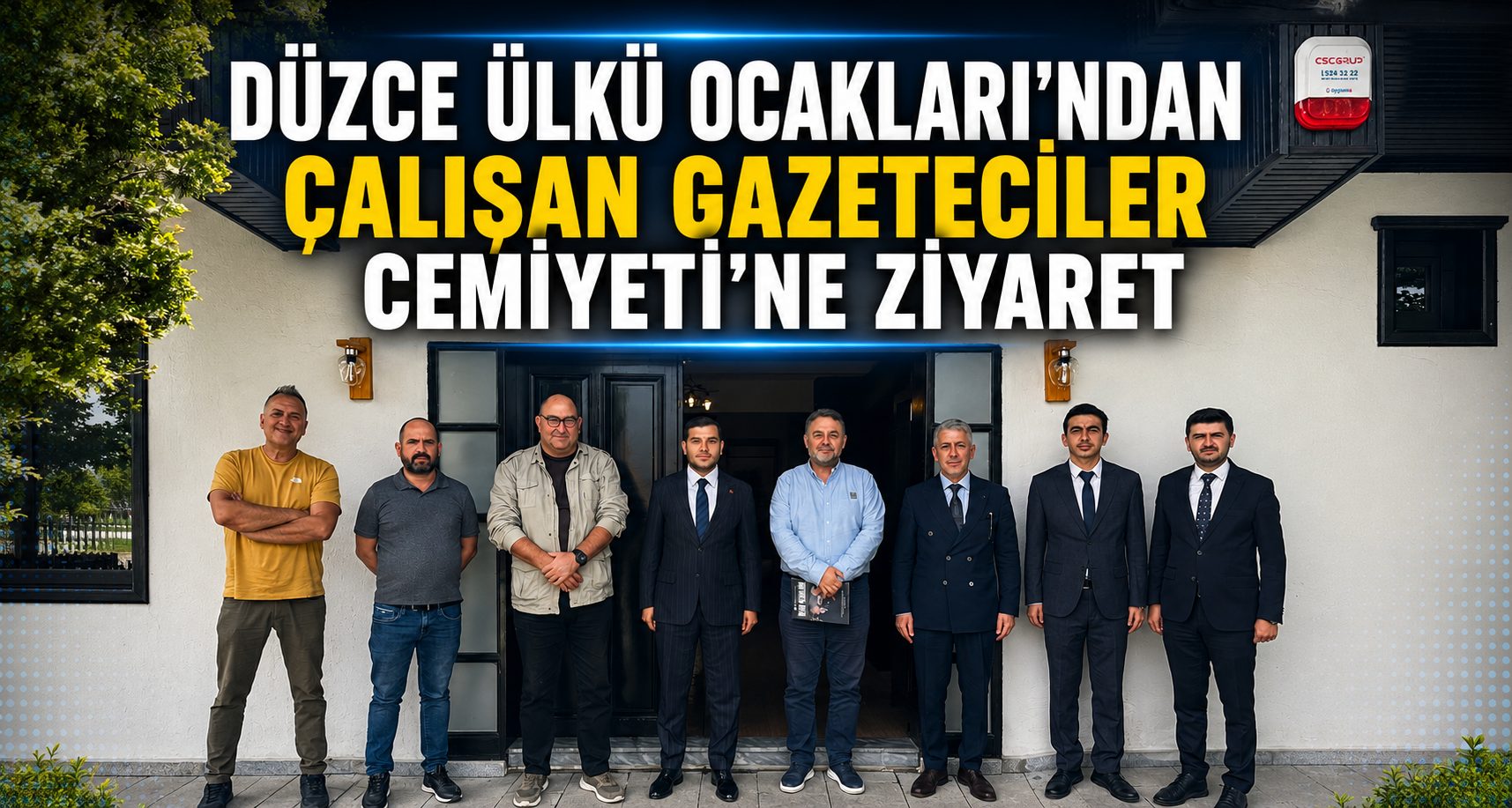 Düzce Ülkü Ocakları'ndan Çalışan Gazeteciler Cemiyeti'ne Ziyaret