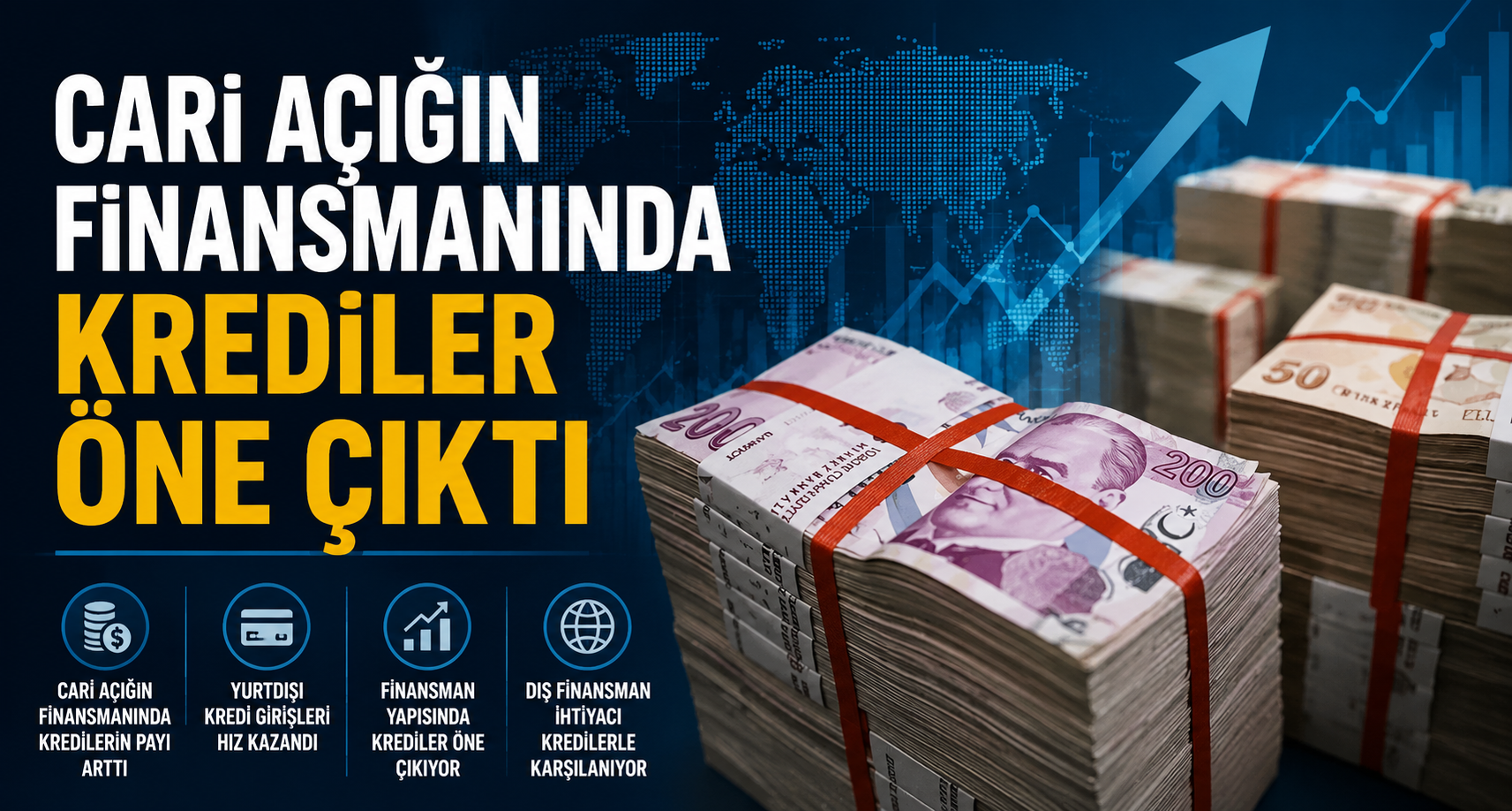 Cari Açığın Finansmanında Krediler Öne Çıktı