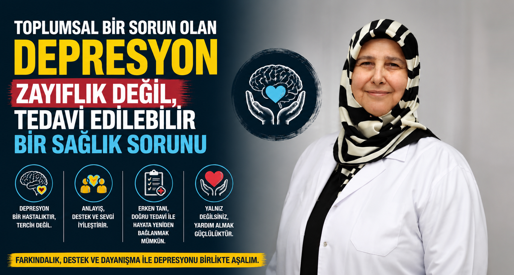 Toplumsal bir sorun olan depresyon zayıflık değil, tedavi edilebilir bir sağlık sorunu
