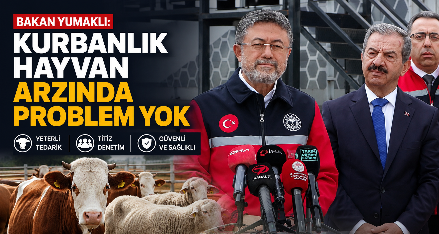 Bakan Yumaklı: Kurbanlık hayvan arzında problem yok