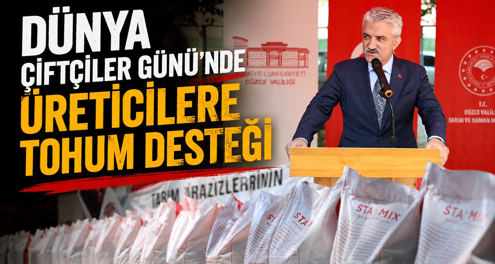 Dünya Çiftçiler Günü'nde Üreticilere Tohum Desteği