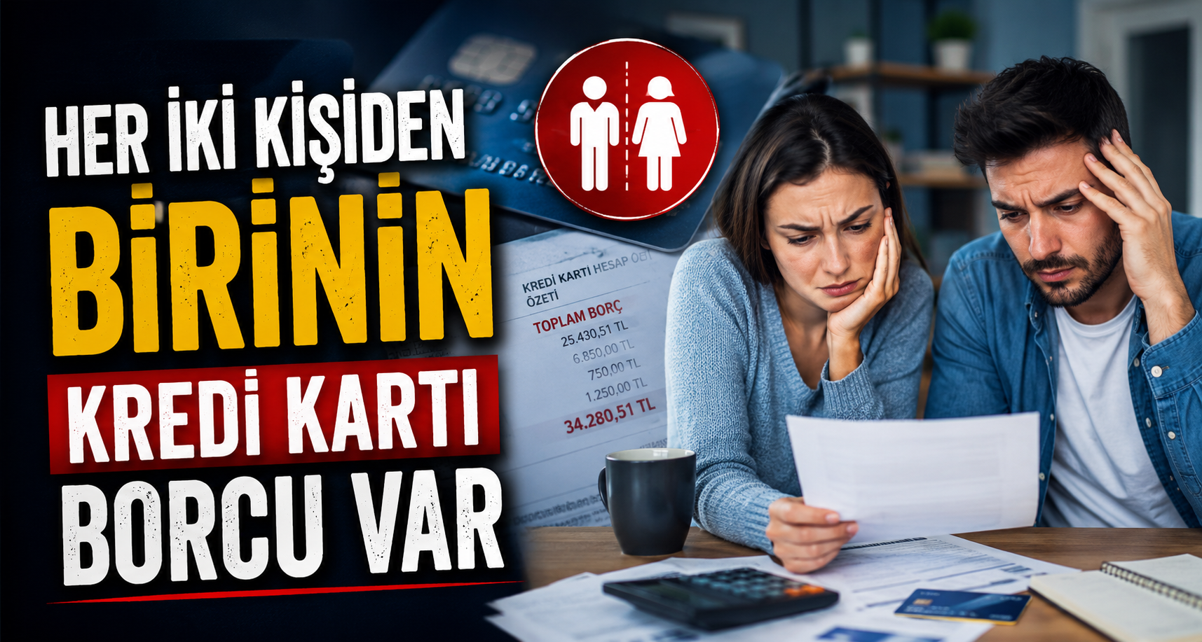 Her iki kişiden birinin kredi kartı borcu var