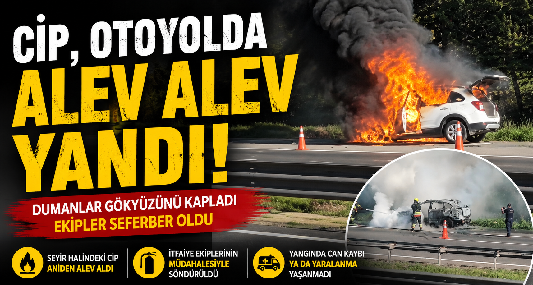 Cip, Otoyolda Alev Alev Yandı