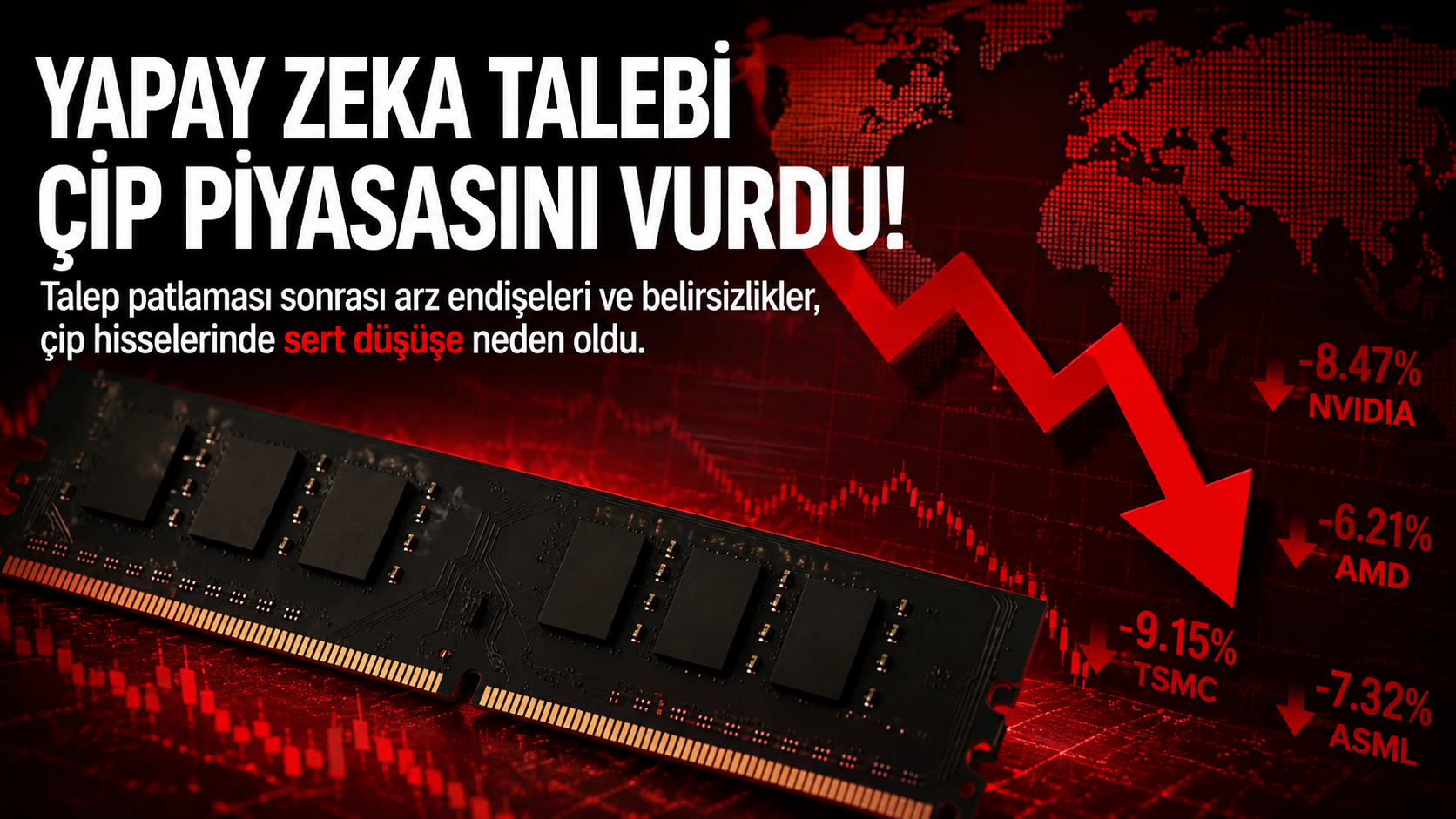 Yapay zeka talebi çip piyasasını vurdu