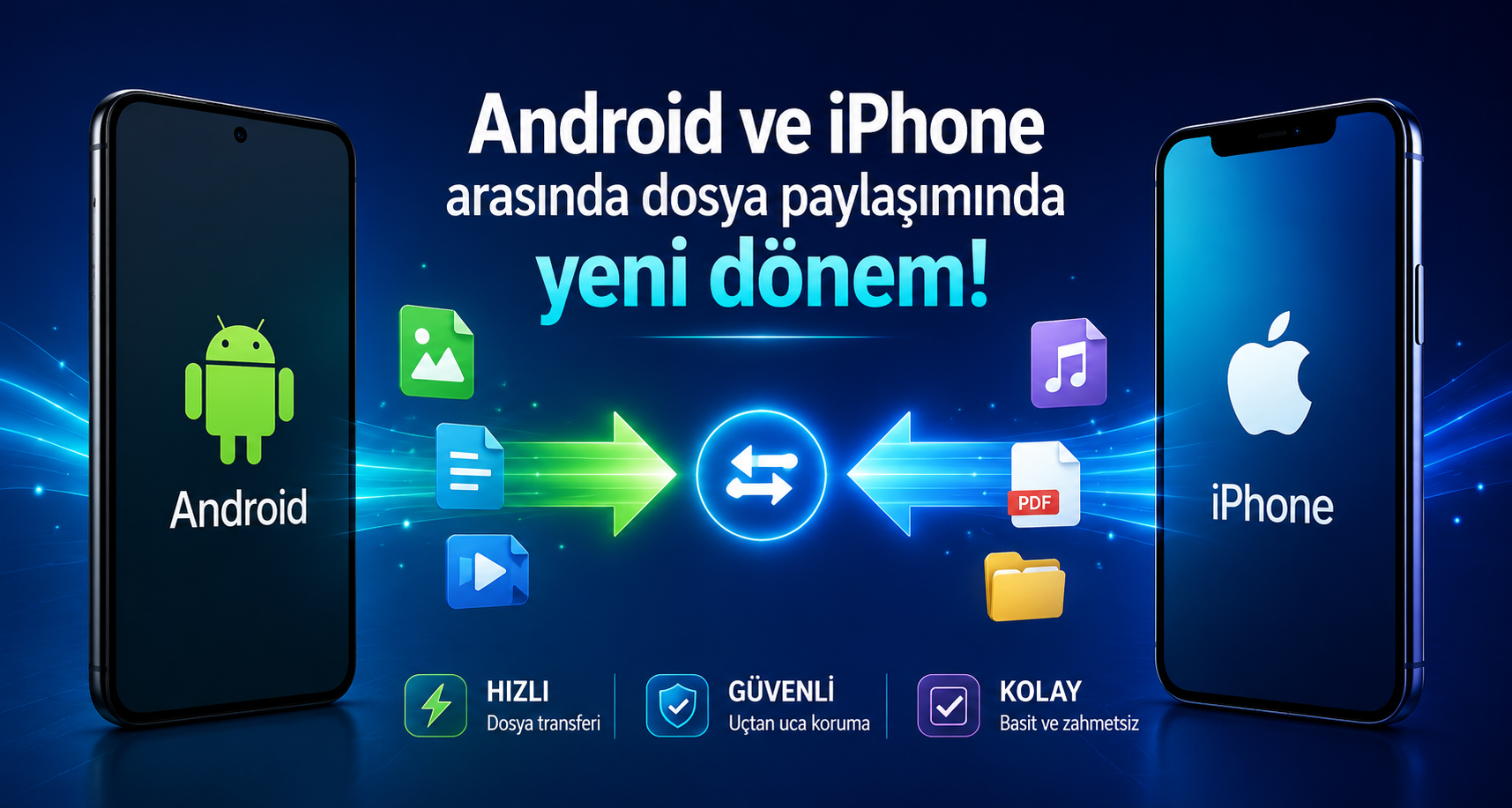 Android ve iPhone arasında dosya paylaşımında yeni dönem