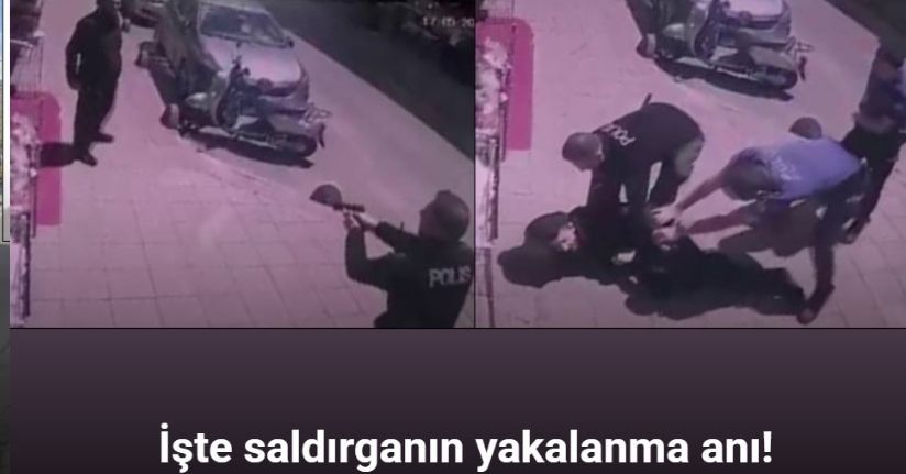 Çorlu’da 2 polisin şehit olduğu olayda saldırganın yakalanma anı görüntüleri ortaya çıktı