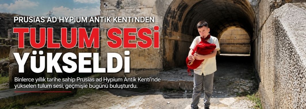 Minik Tulumcu Antik Kentte Hayalini Seslendirdi