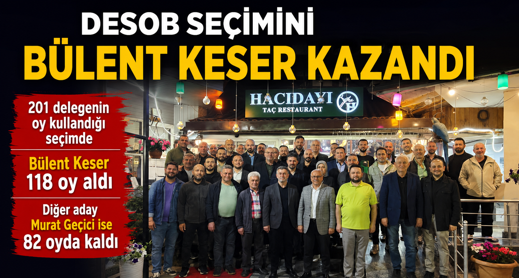 DESOB Seçimini Bülent Keser Kazandı