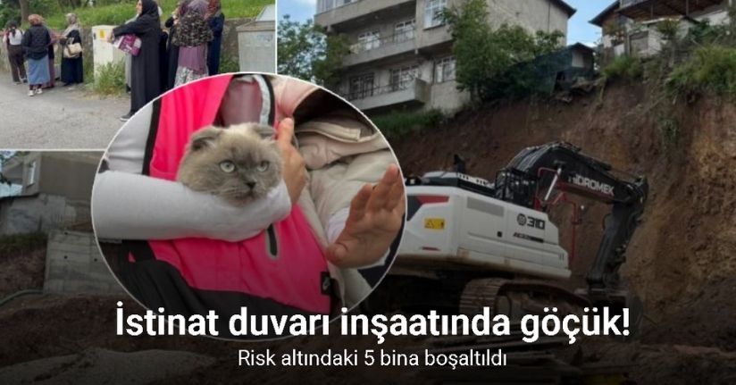 Kocaeli’de toprak kayması nedeniyle 5 bina tahliye edildi
