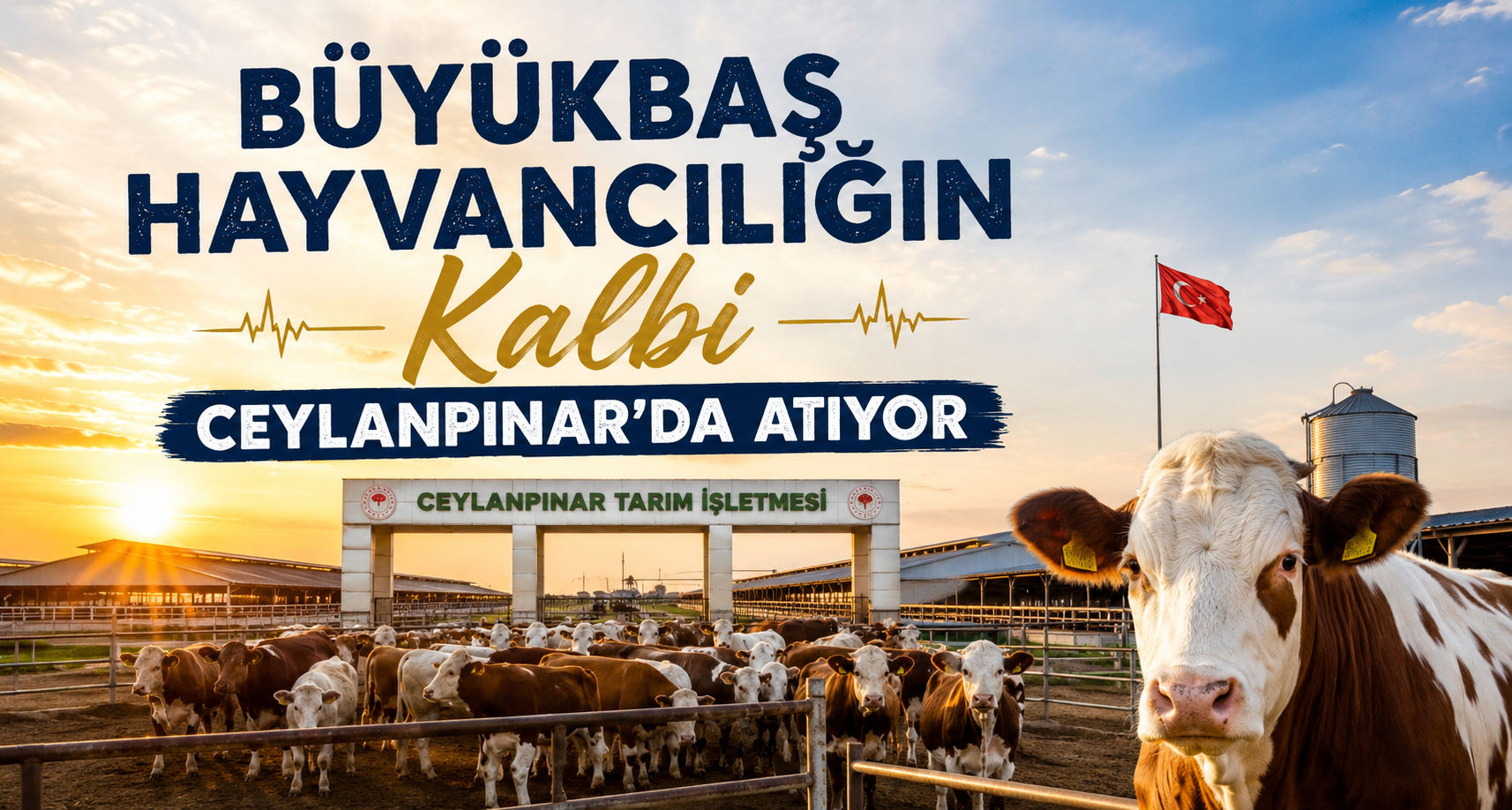 Büyükbaş Hayvancılığın Kalbi Ceylanpınar’da Atıyor