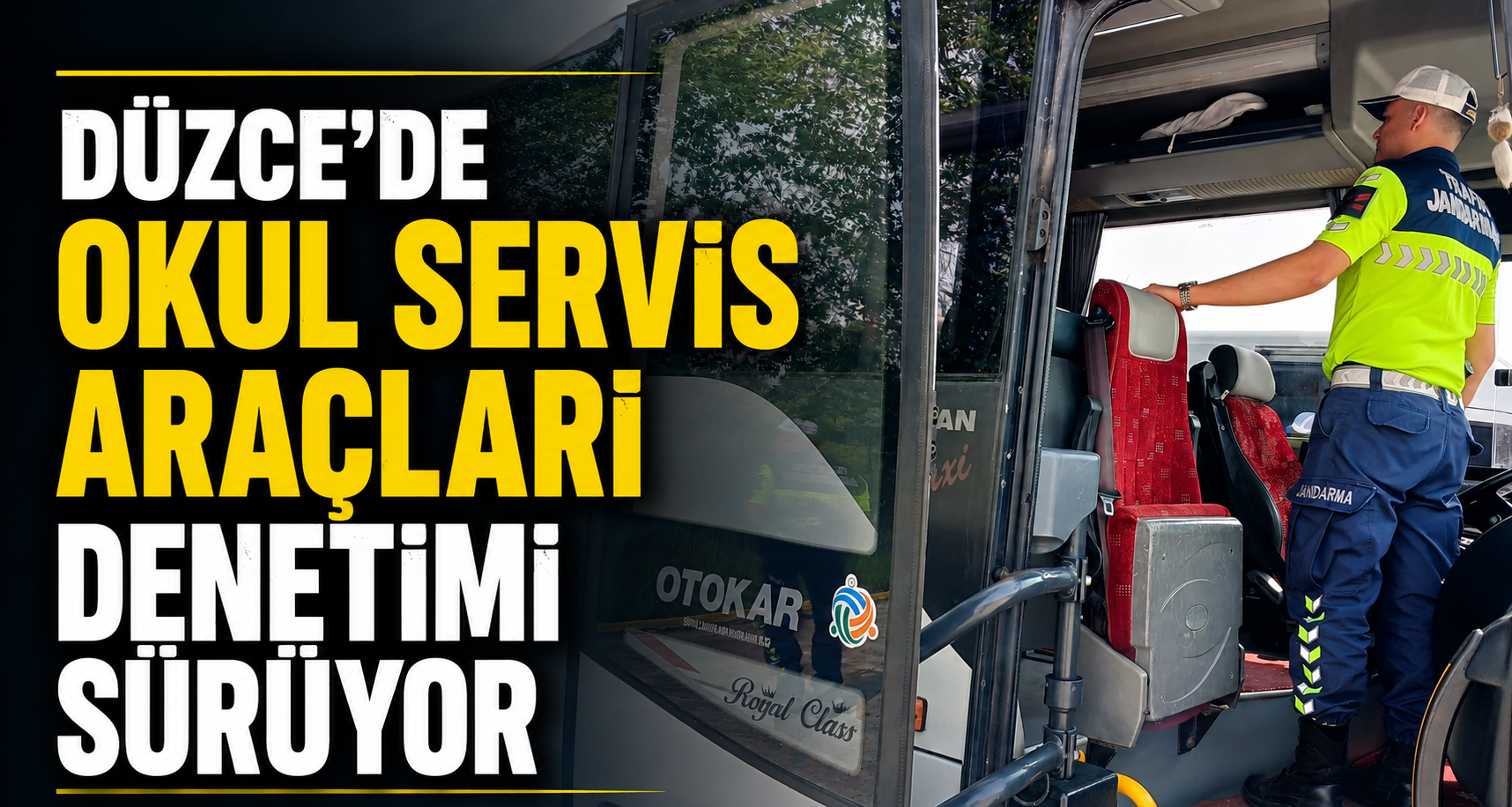 Düzce’de Okul Servis Araçları Denetimi Sürüyor