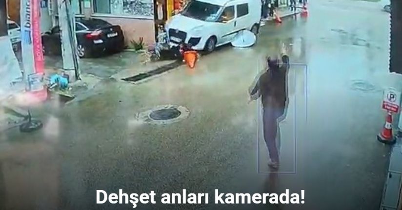 Kamyonet yayaların arasına daldı, o anlar kameraya yansıdı