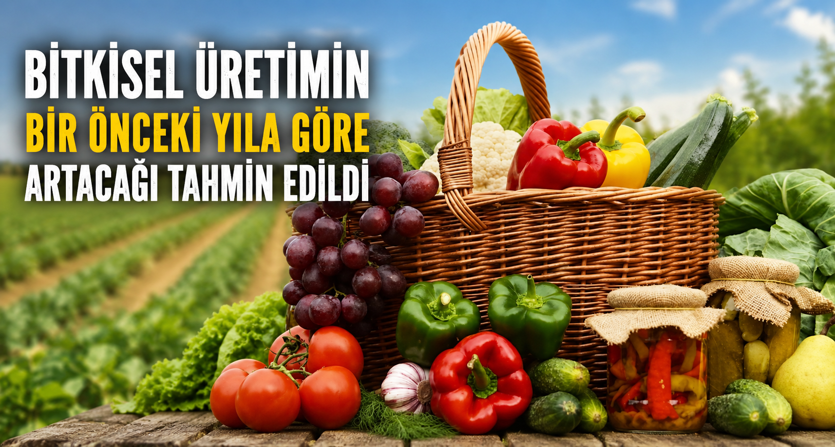 Bitkisel üretimin bir önceki yıla göre artacağı tahmin edildi