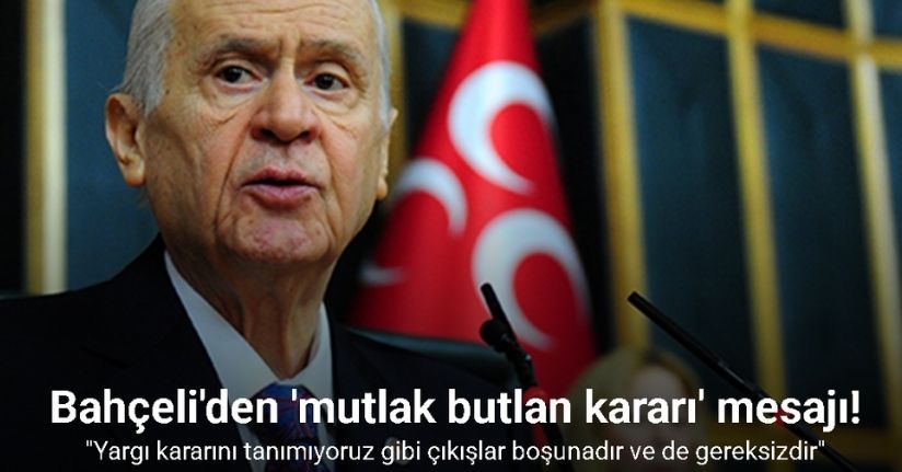 MHP Lideri Bahçeli: 