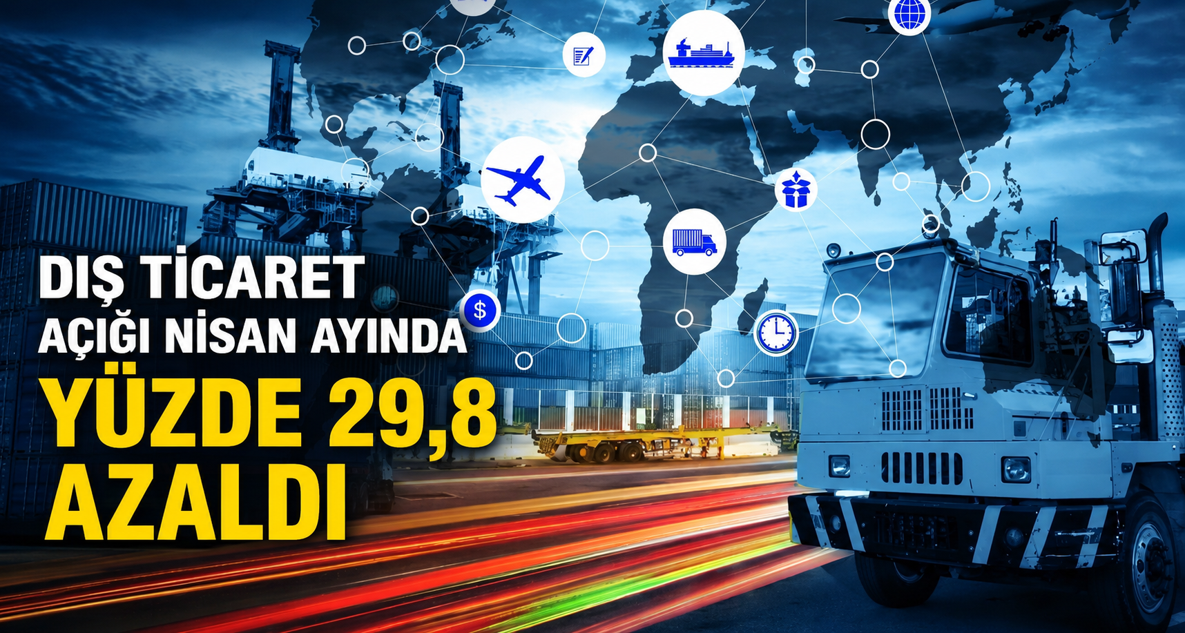 Dış ticaret açığı Nisan ayında yüzde 29,8 azaldı
