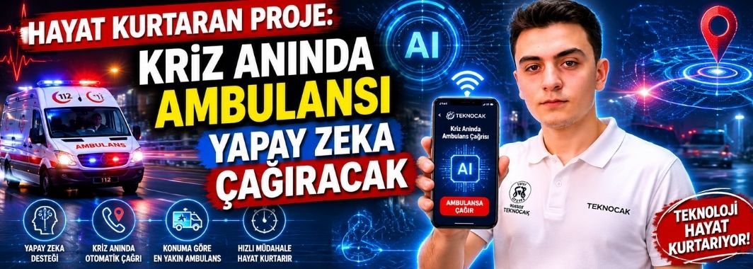 Hayat Kurtaran Proje: Kriz Anında Ambulansı Yapay Zeka Çağıracak