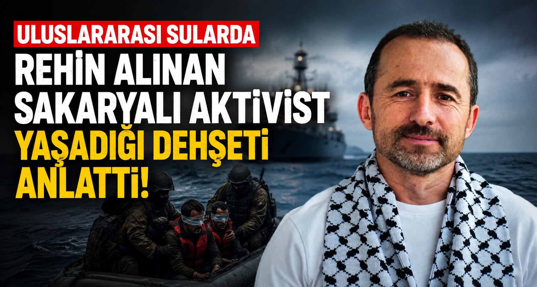 Uluslararası sularda rehin alınan Sakaryalı Aktivist yaşadığı dehşeti anlattı